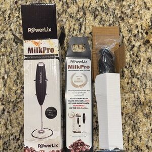 PowerLix MilkPro Professional Milk Frother - Black brand new